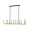 Z-Lite Haylie 12 Light Chandelier, Matte Black & Olde Brass 479-12L-MB-OBR - alternate 2